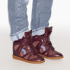 Bekett Leather Wedge Sneakers