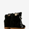 Bekett Studded Leather Wedge Sneakers