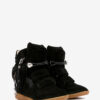 Bekett Studded Leather Wedge Sneakers