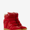 Bekett Suede Calfskin Leather Wedge Sneakers