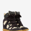 Bekett Suede Calfskin Leather Wedge Sneakers