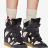 Bekett Suede Calfskin Leather Wedge Sneakers