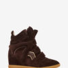 Bekett Suede Leather Wedge Sneakers