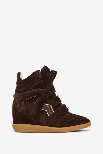 Bekett Suede Leather Wedge Sneakers