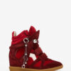 Bekett Suede Leather Wedge Sneakers
