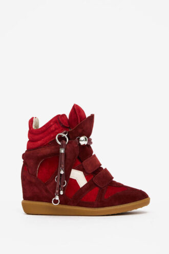 Bekett Suede Leather Wedge Sneakers