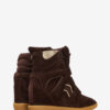 Bekett Suede Leather Wedge Sneakers