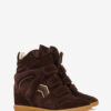 Bekett Suede Leather Wedge Sneakers