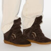Bekett Suede Leather Wedge Sneakers