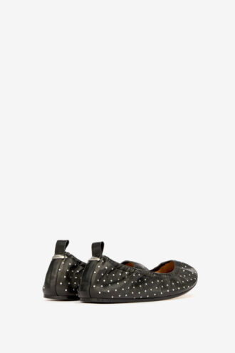 Belna Studded Leather Ballet Flats
