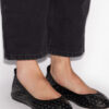 Belna Studded Leather Ballet Flats