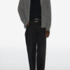 Benett Zip-Up Ribbed Wool Cardigan