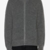 Benett Zip-Up Ribbed Wool Cardigan