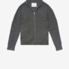 Benett Zip-Up Ribbed Wool Cardigan