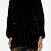 Beniga Gathered Velvet Dress