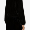 Beniga Gathered Velvet Dress
