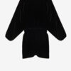 Beniga Gathered Velvet Dress