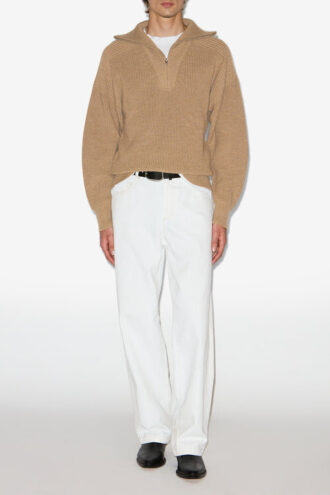 Benny Wool Zip-Up Collar Sweater