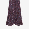 Besma Long Printed Crepe Skirt
