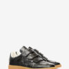 Beth Embossed Low-Top Leather Sneakers