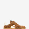 Beth Low-Top Printed Suede Calfskin Leather Sneakers