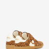 Beth Low-Top Printed Suede Calfskin Leather Sneakers