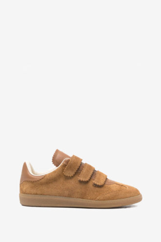 Beth Low-Top Suede and Leather Sneakers