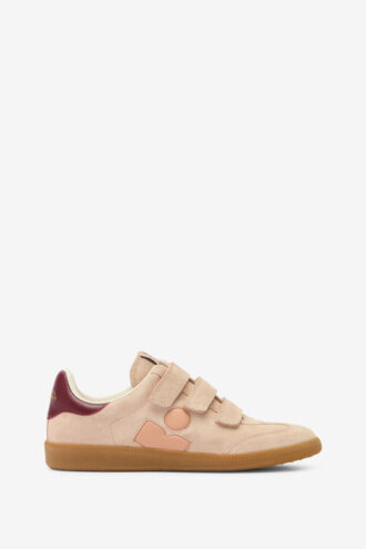 Beth Low-Top Suede and Leather Sneakers