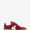 Beth Low-Top Suede Calfskin Leather Sneakers