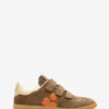 Beth Low-Top Suede Calfskin Leather Sneakers