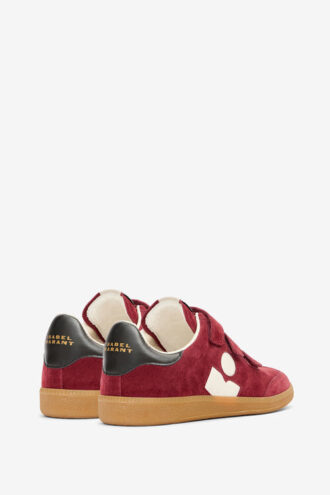 Beth Low-Top Suede Calfskin Leather Sneakers