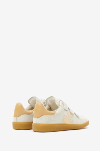 Beth Low-Top Suede Calfskin Leather Sneakers