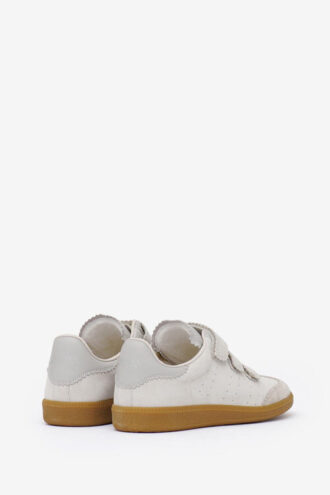 Beth Low-Top Suede Calfskin Leather Sneakers