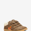 Beth Low-Top Suede Calfskin Leather Sneakers