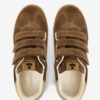 Beth Low-Top Suede Calfskin Leather Sneakers