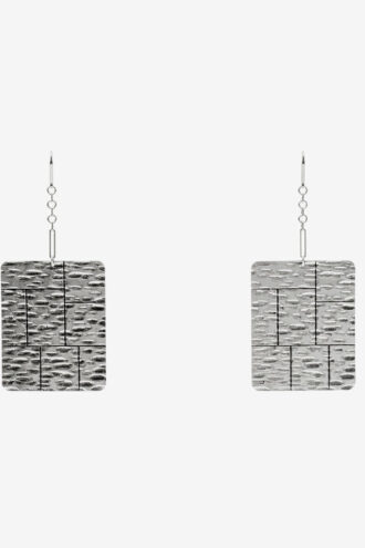 Blacke Pendant Plate Earrings