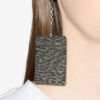 Blacke Pendant Plate Earrings