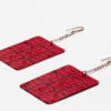Blacke Pendant Plate Earrings
