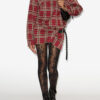 Blandia Plaid Shirt Dress