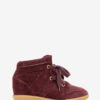 Bobby Suede Calfskin Leather Wedge Sneakers