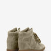Bobby Suede Calfskin Leather Wedge Sneakers