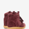 Bobby Suede Calfskin Leather Wedge Sneakers