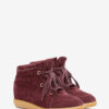 Bobby Suede Calfskin Leather Wedge Sneakers