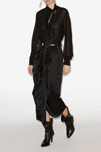 Breen Long Silk Skirt