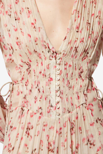 Briane Long Crinkled Muslin Dress