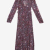 Briane Long Printed Crepe Dress