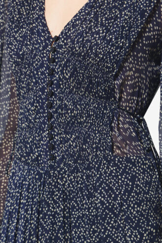 Briane Long Printed Muslin Dress