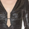 Buffy Draped Metallic Top