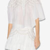 Carmen Gathered Cotton Voile Top