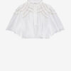 Carmen Gathered Cotton Voile Top
